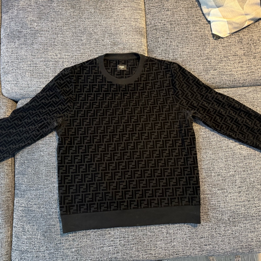FENDI Men's Black Sweater